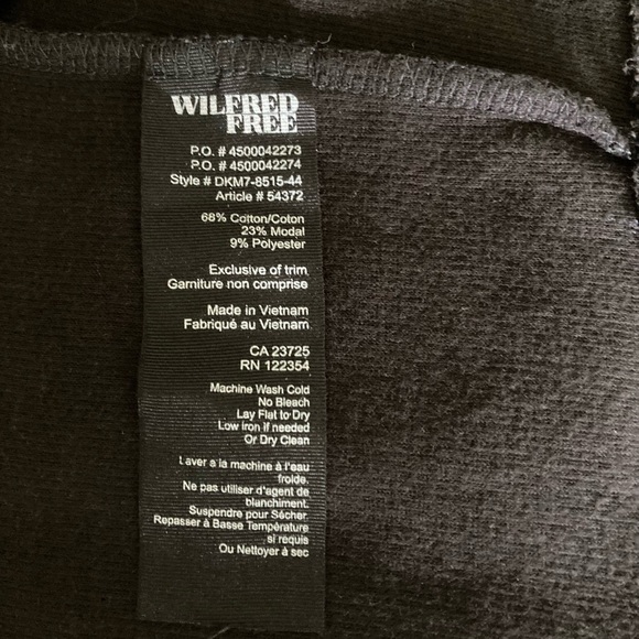 Wilfred Free Grey 68%Cotton 23%Modal Oversized Long Top size M - Picture 12 of 12